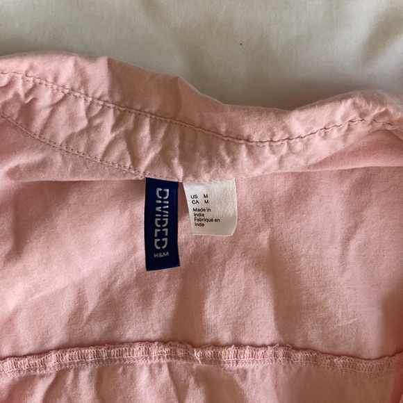 Pink DIVIDED short sleeve button up - Picture 2 of 2